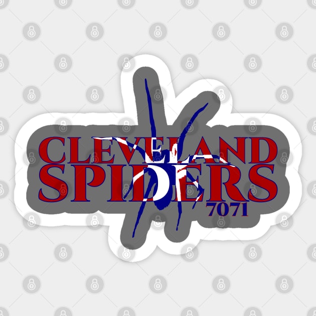 Modernized Cleveland Spiders Sticker by 7071